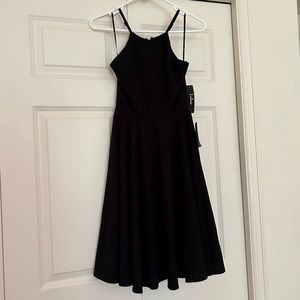 Lulu’s Black Halter Mini Dress